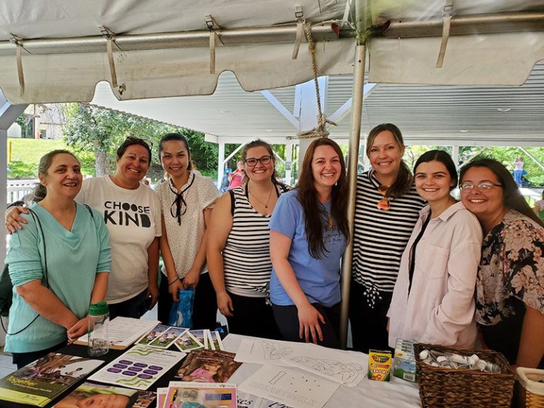 volunteers at a WIC event